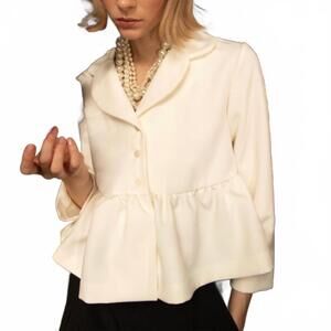 NEW KIKA VARGAS ewa top in ivory